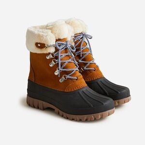 J.Crew Women’s Perfect Winter Boot in Nubuck & Sherpa